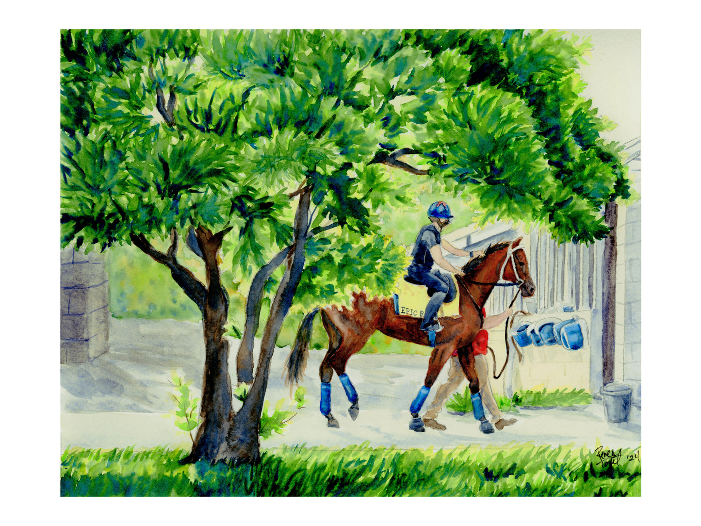 Derby 150 - Epic Ride - Artist Renee Torbit - Autographed 8x10 Print