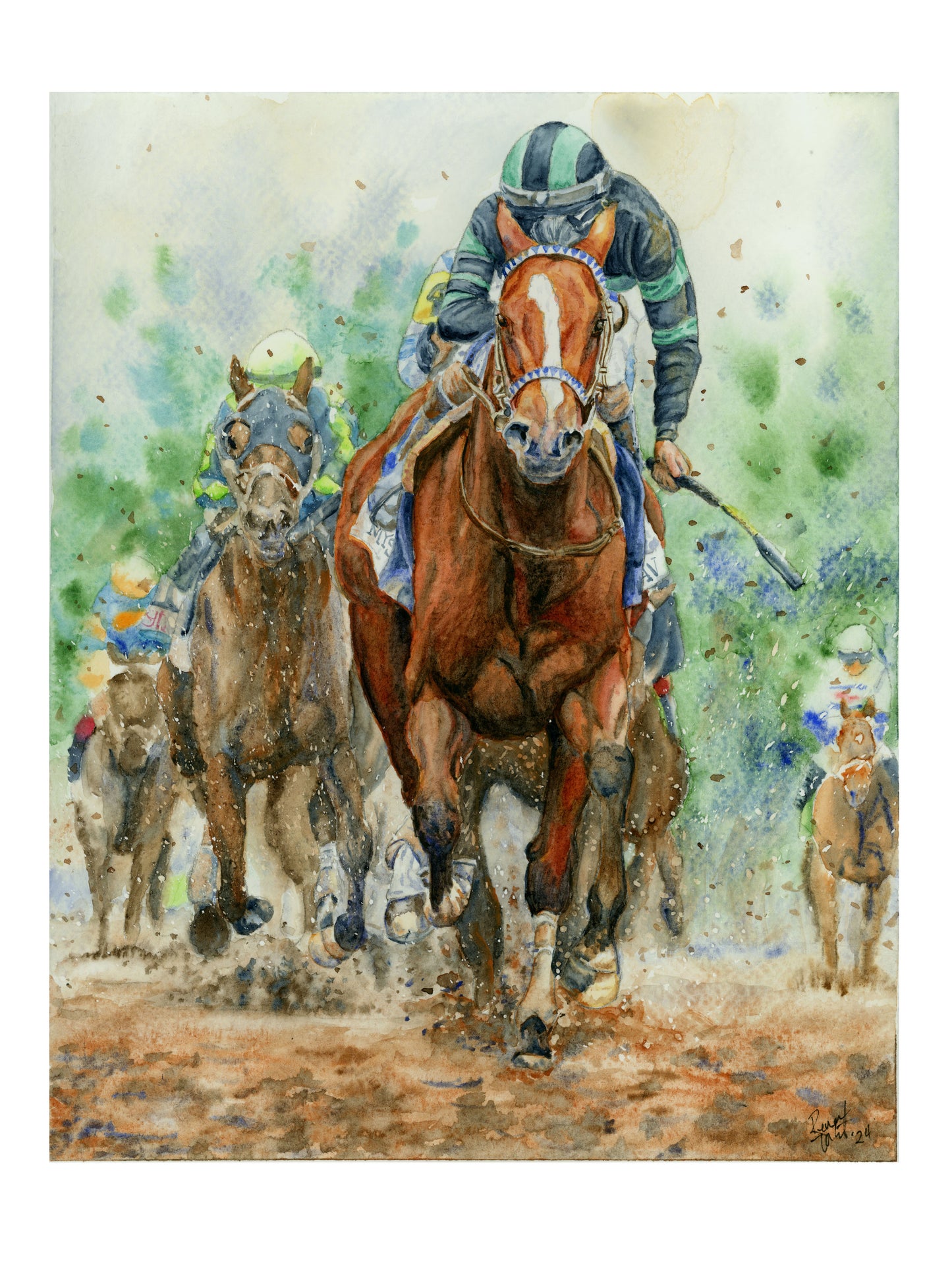 Derby 150 - Mystik Dan - Artist Renee Torbit - Autographed 8x10 Print